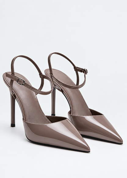 Chocolate Brown Mango Heels