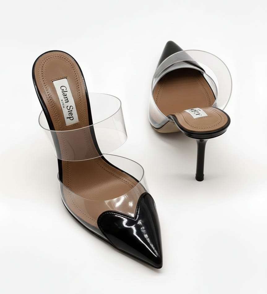 Begum Black Heels