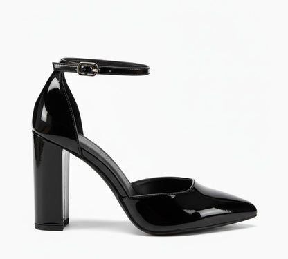 Sophia Black Block Heel