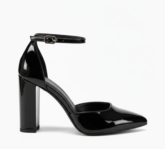 Sophia Black Block Heel