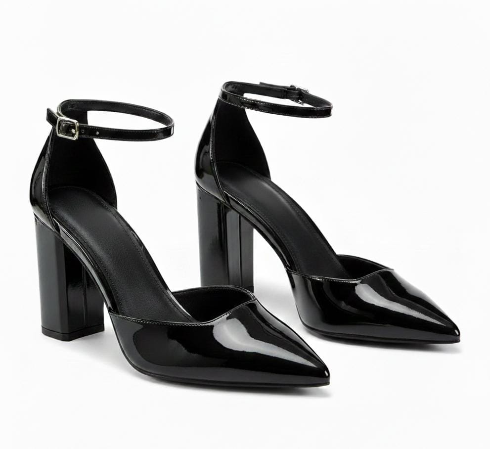 Sophia Black Block Heel