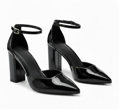 Sophia Black Block Heel